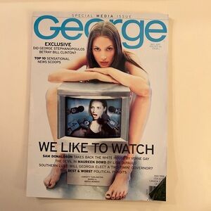 George Magazine Christy Turlington Special Media Issue May 1998